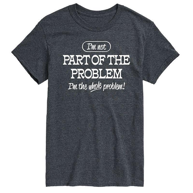 Mens Part Of The Problem Graphic Tee Grey Blue Product Image