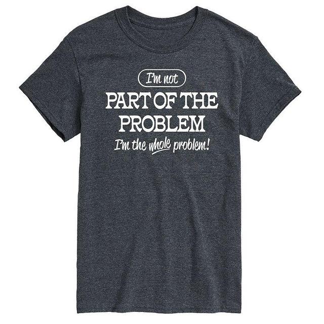 Mens Part Of The Problem Graphic Tee Grey Blue Product Image