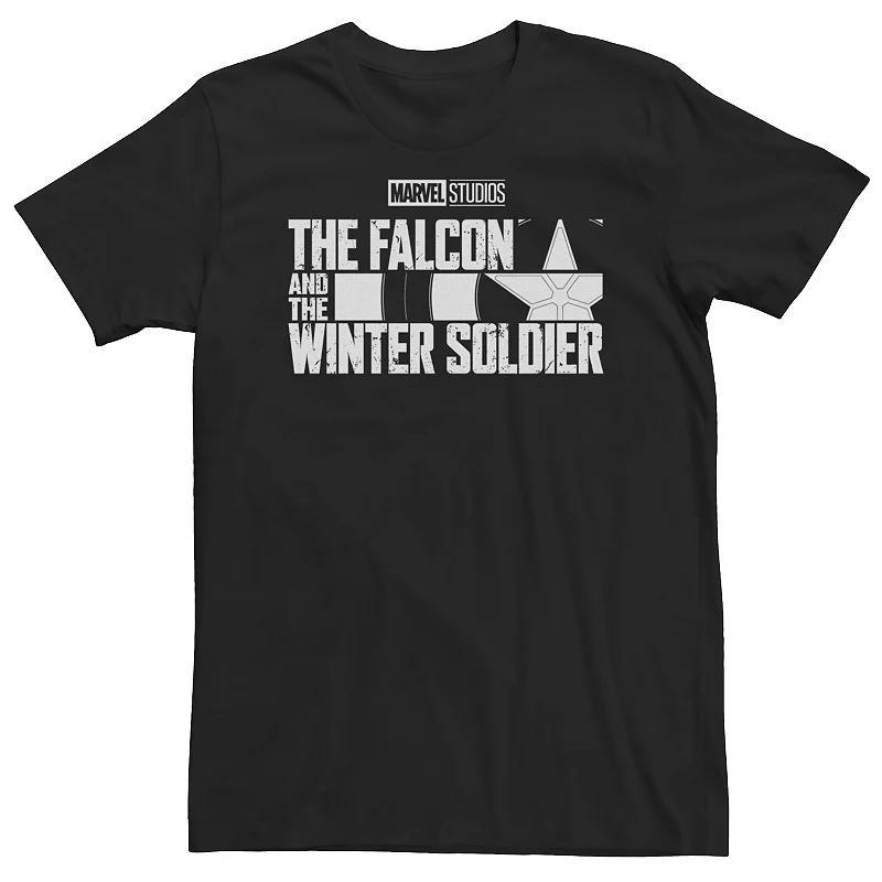 Big & Tall Marvel The Falcon And The Winter Soldier Shield Logo Tee, Mens Product Image