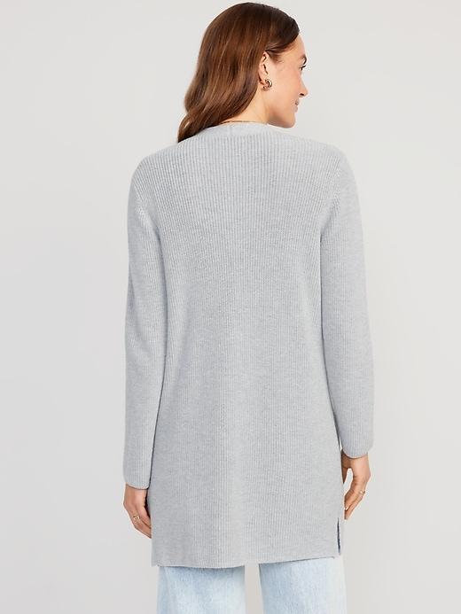 Textured Open-Front Sweater Product Image