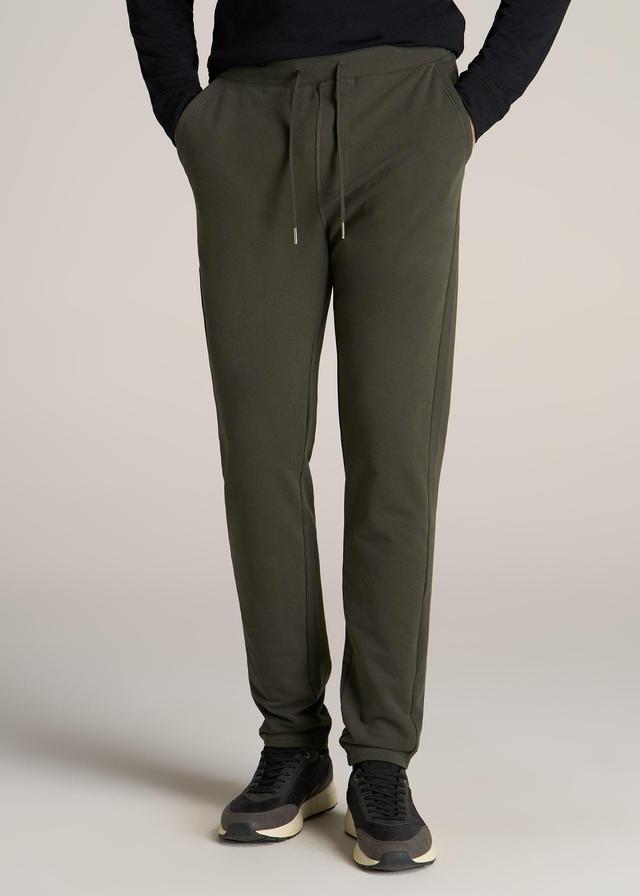 Microsanded French Terry Sweatpants For Tall Men in Hunter Green Male Product Image