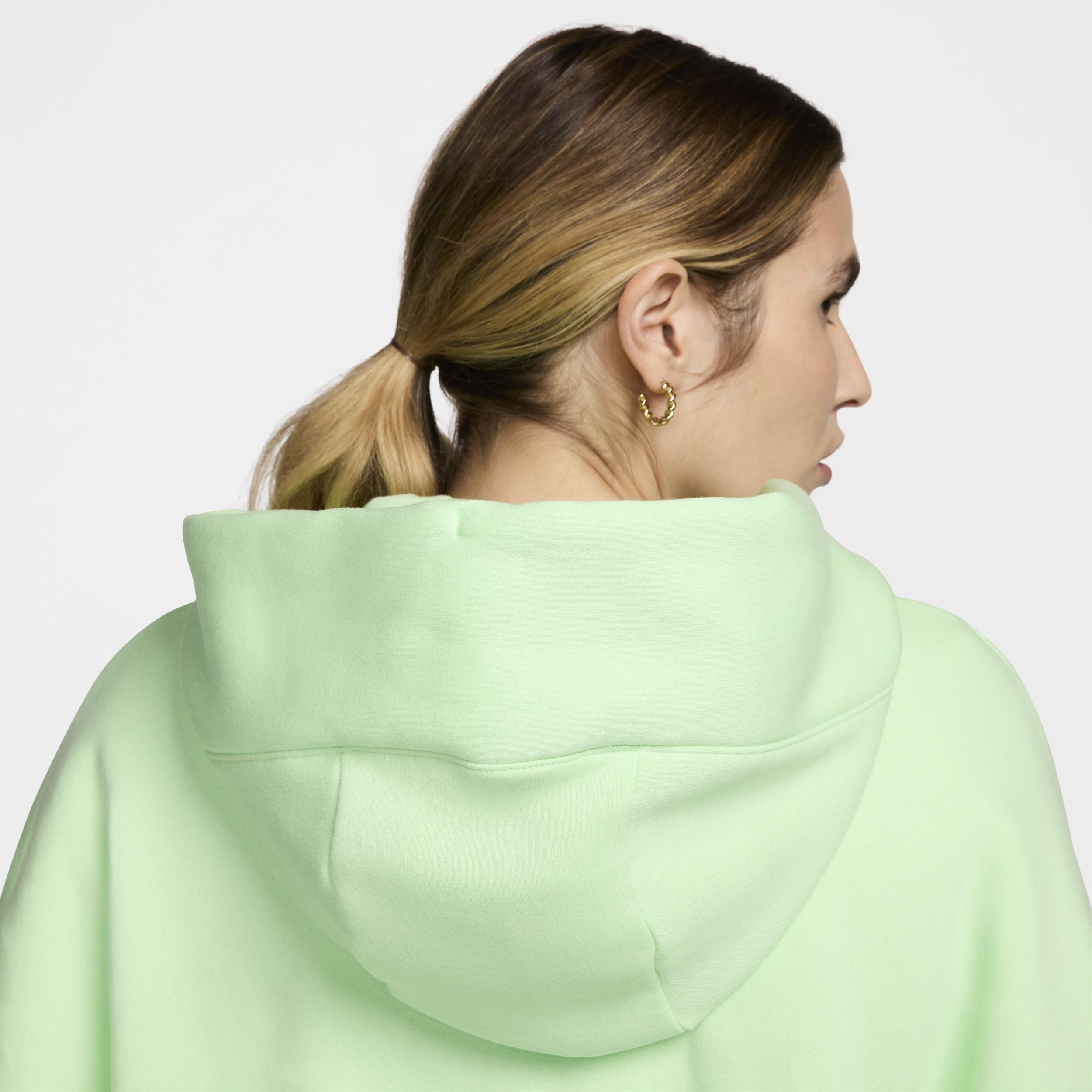 Nike Womens Nike PHNX Fleece OS Pullover Hoodie - Womens Vapor Green/Sail Product Image