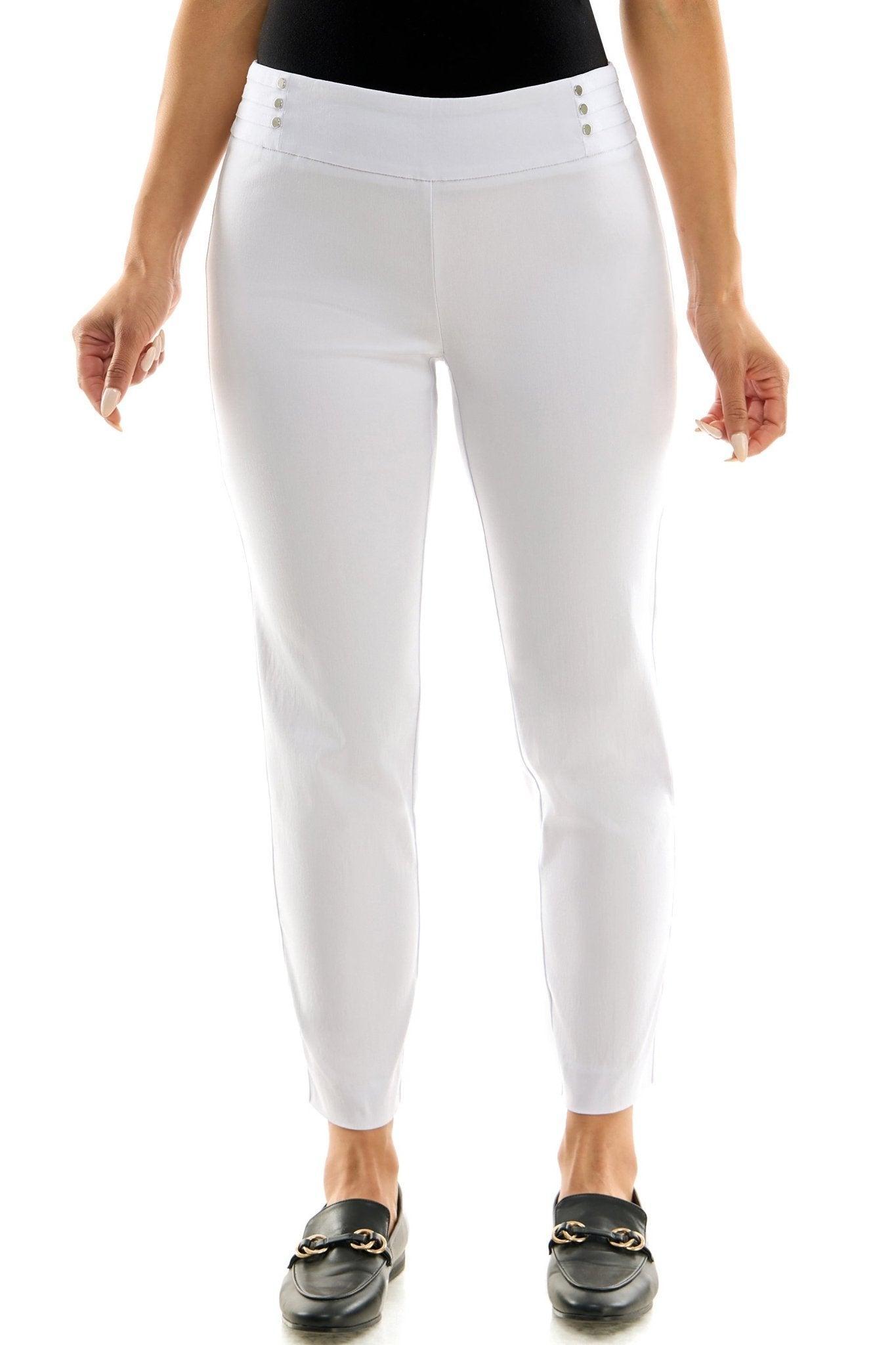 Pull-On Ankle Pant with Faux Back Pockets Product Image