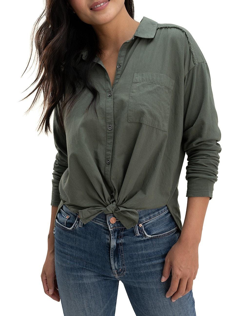 Womens Paige Button-Up Shirt Product Image