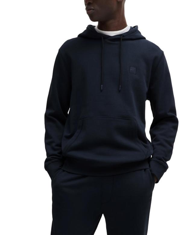 Boss by Hugo Boss Mens Logo Patch Cotton-Terry Hoodie Product Image