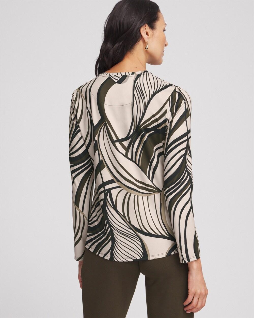 Zenergy® UPF Leaf Print Long Sleeve Sun Tee Product Image