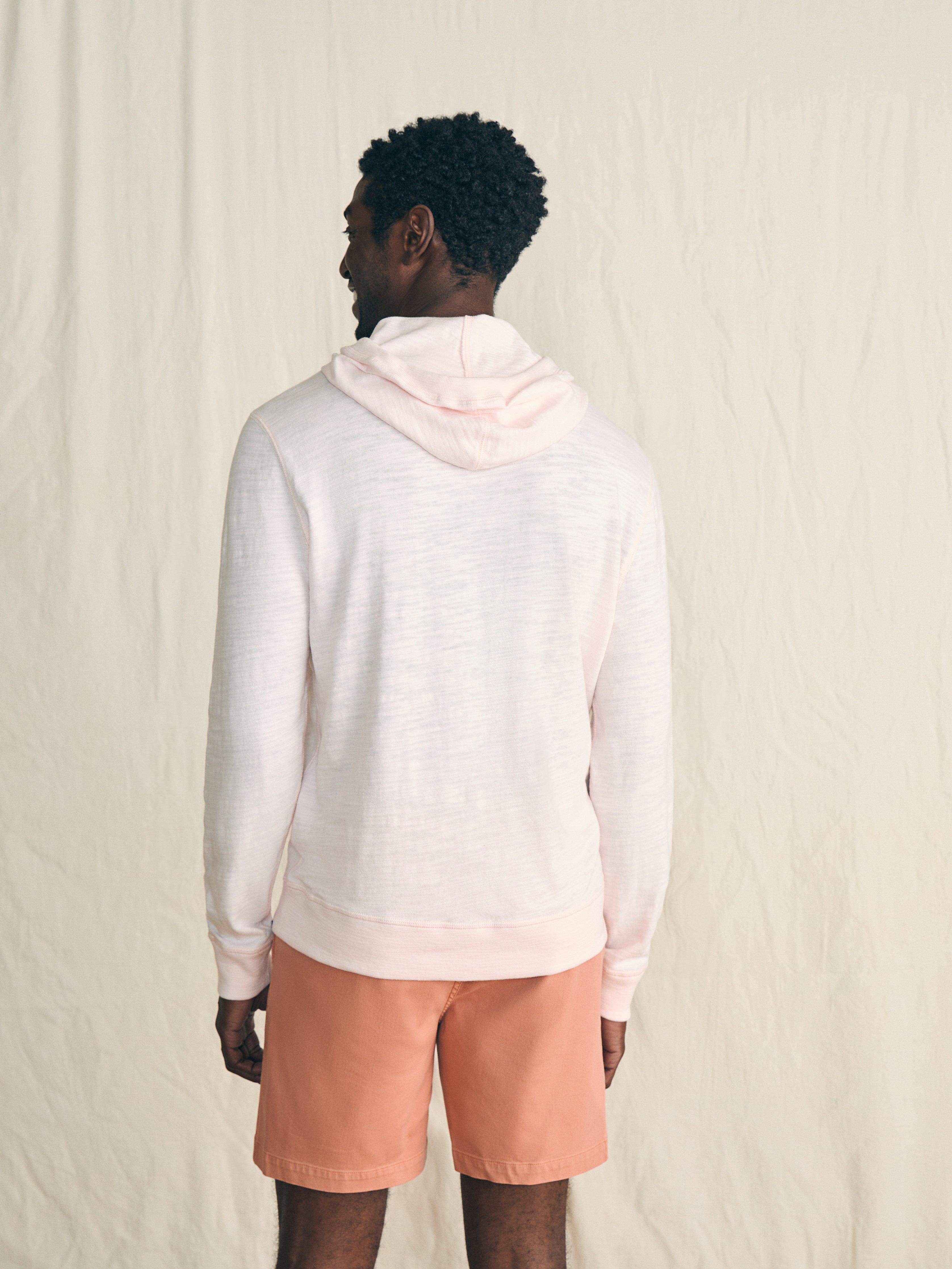 Sunwashed Slub Hoodie - Rosy Shell Male Product Image