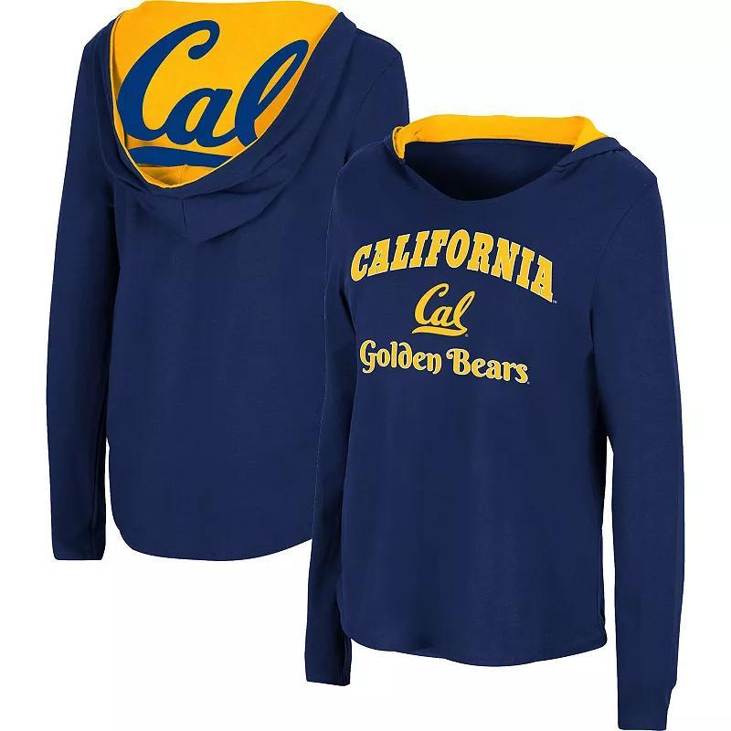 Womens Colosseum Cal Bears Catalina Hoodie Long Sleeve T-Shirt Blue Product Image