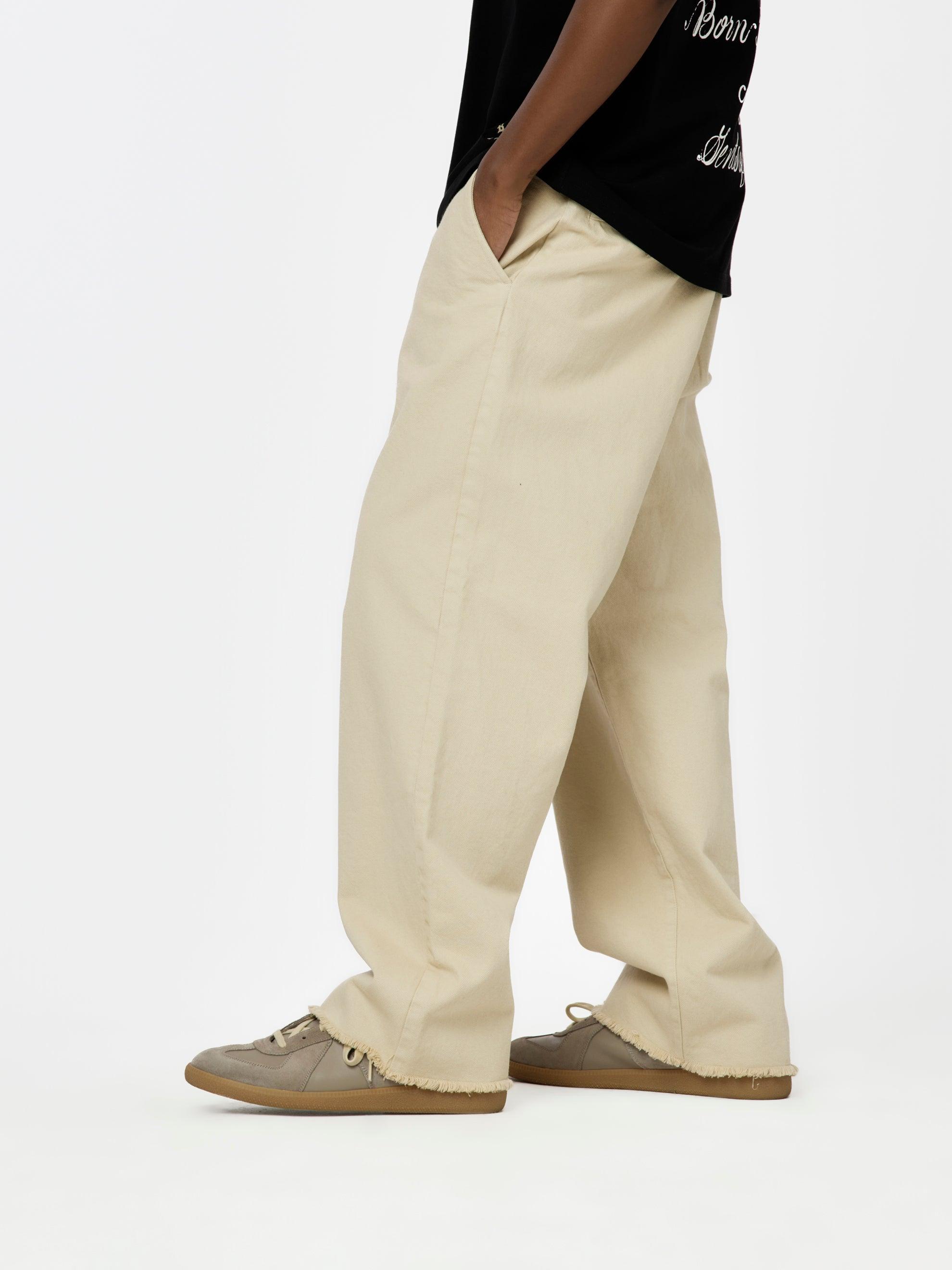 BXR + UNION CUT-OFF WORK PANTS (Beige) Product Image