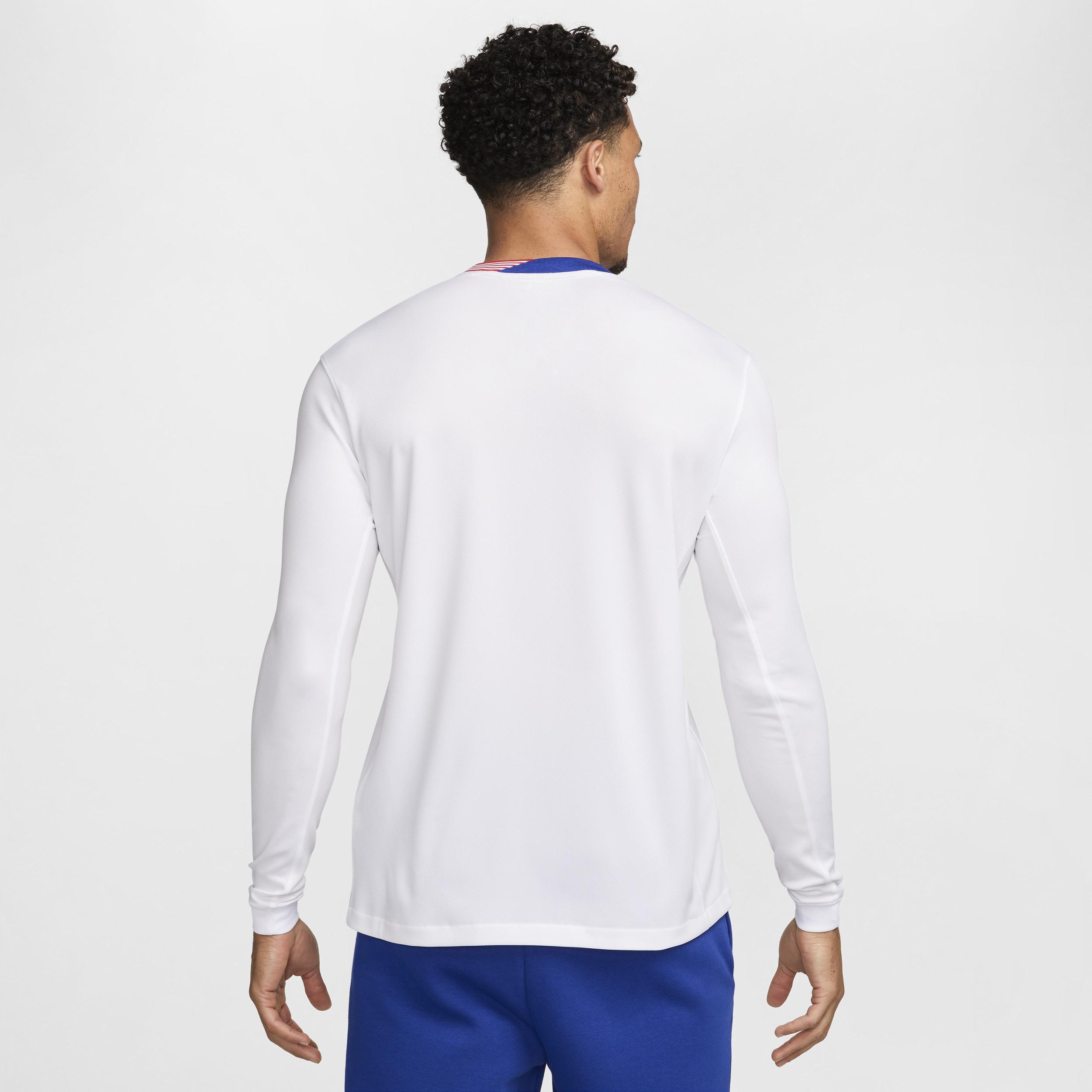 Nike Mens White Usmnt 2024 Home Replica Long Sleeve Jersey - White Product Image