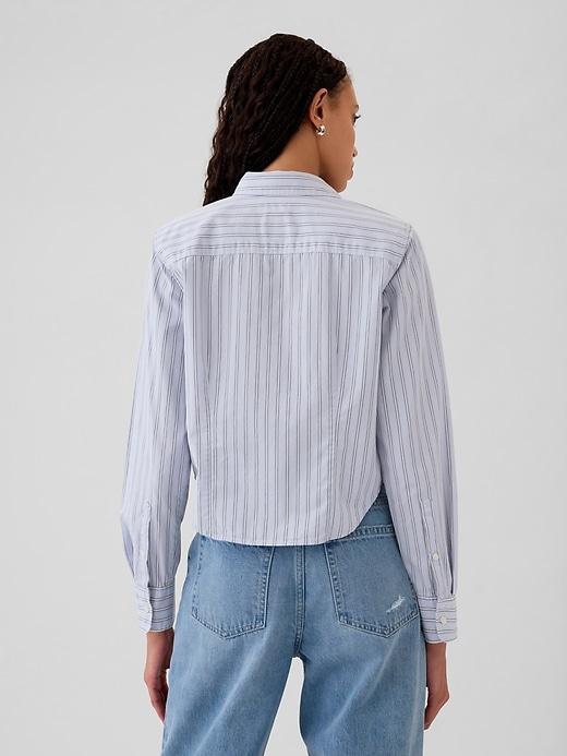 Organic Cotton Cropped Shirt Product Image