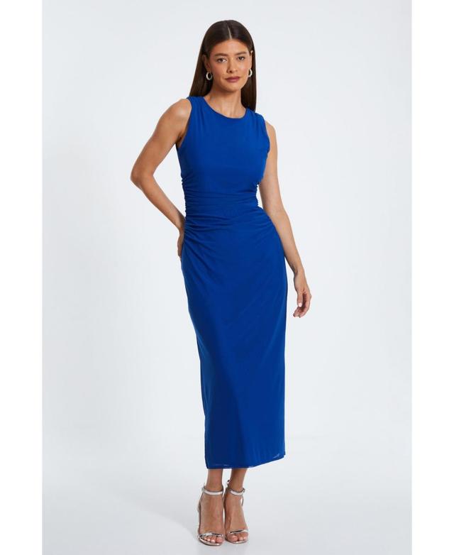 Quiz Womens Ity Ruched Maxi Dress Product Image