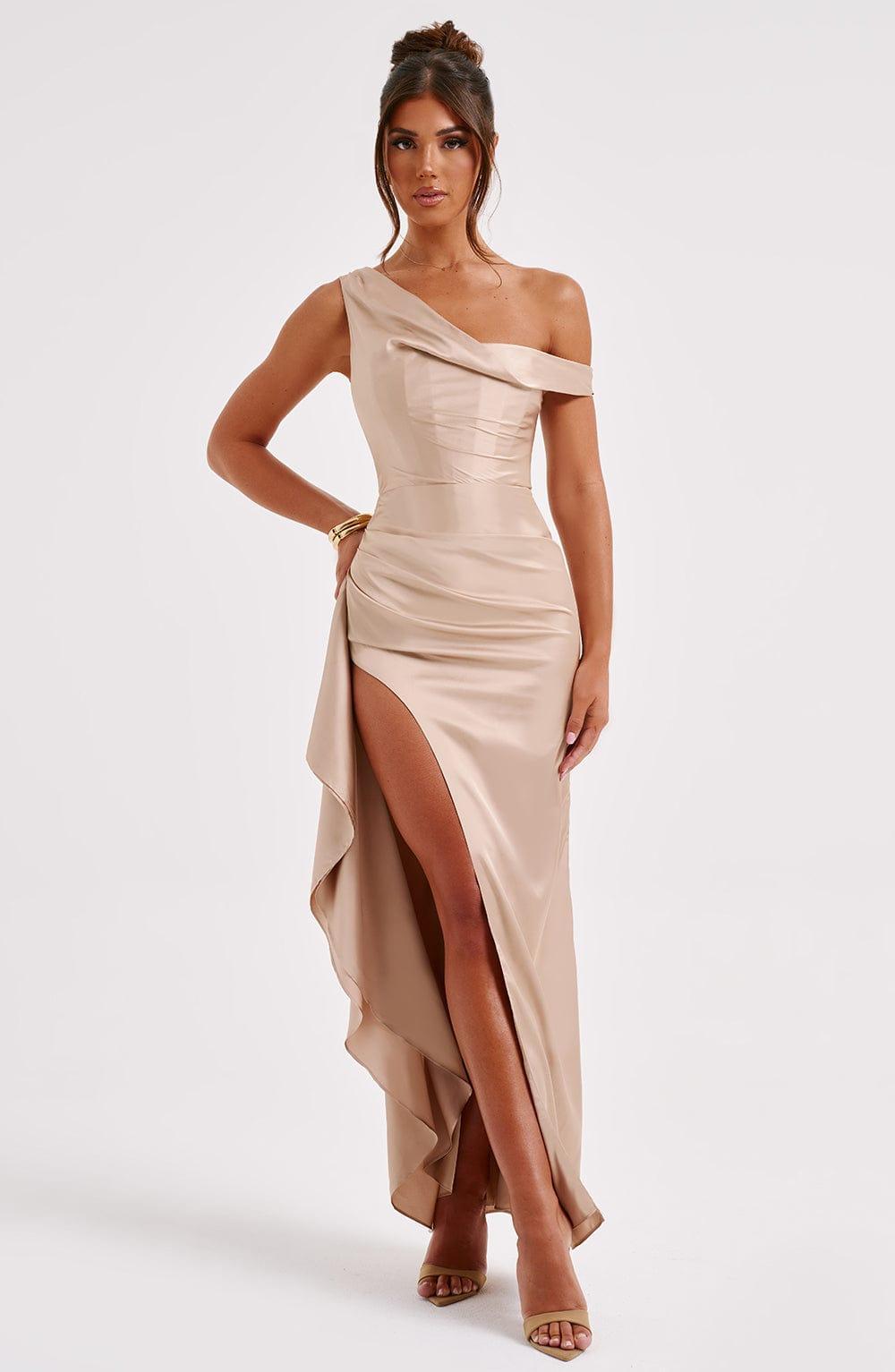 Juliene Maxi Dress - Champagne Product Image