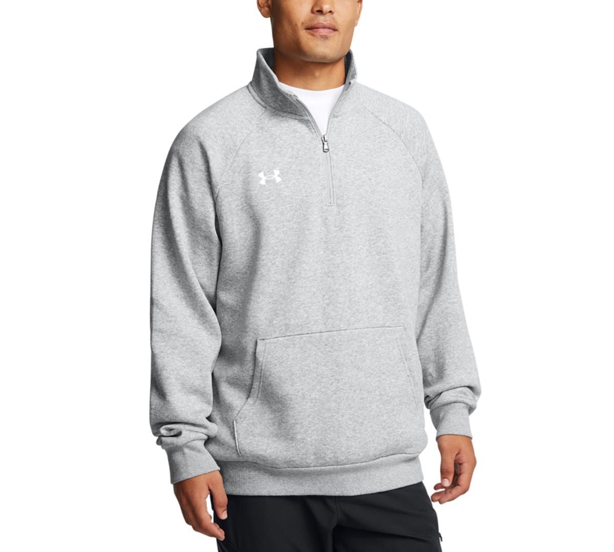 Under Armour Mens Rival Fleece Quarter-Zip Pullover - Mod Gry Product Image