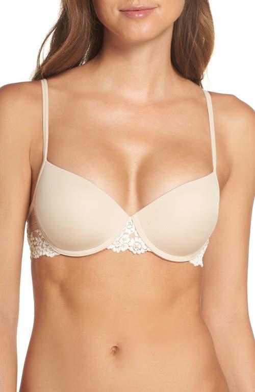 Wacoal Petite Embrace Lace Push-Up Bra 75891 (Natural Nude/Ivory) Women's Bra Product Image