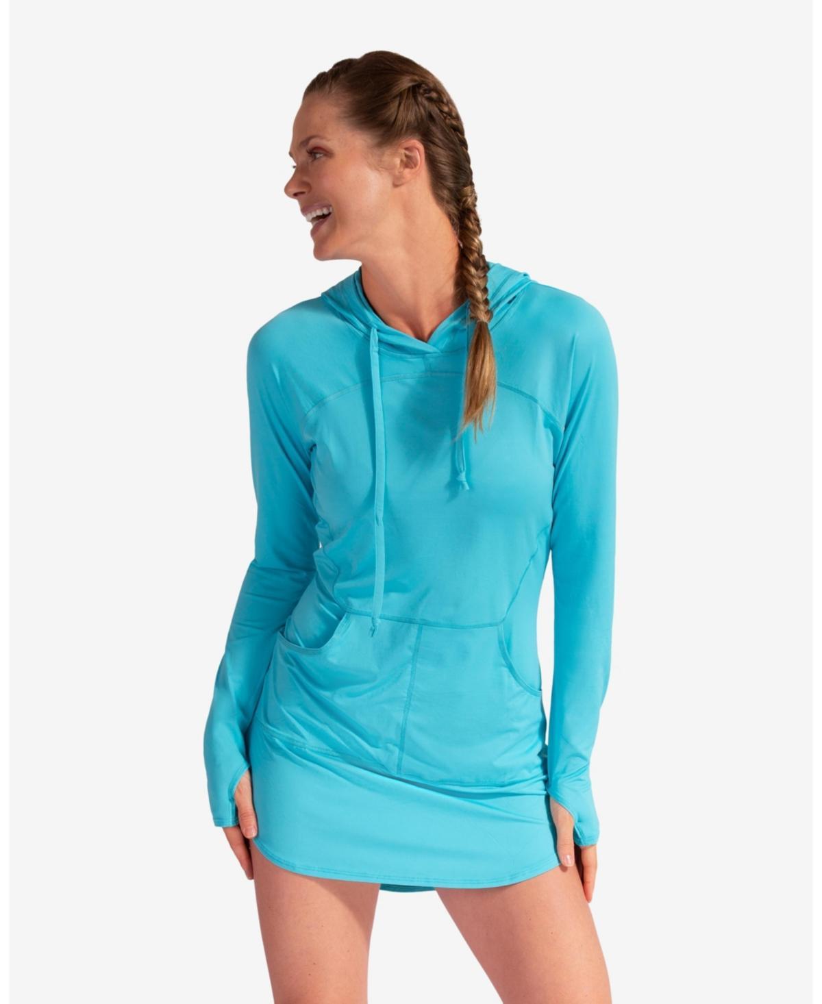 Womens Upf 50+ Sun Protection Hoodie Dress Product Image