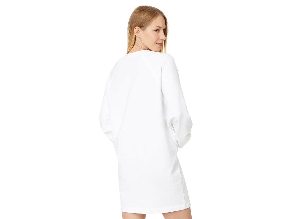 Norma Kamali Oversized Raglan Sleeve Mini Dress (Snow ) Women's Dress Product Image