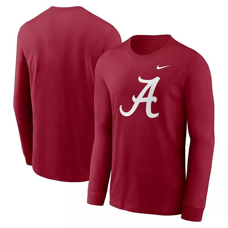 Mens Nike Crimson Alabama Crimson Tide Primary Logo Long Sleeve T-Shirt Product Image