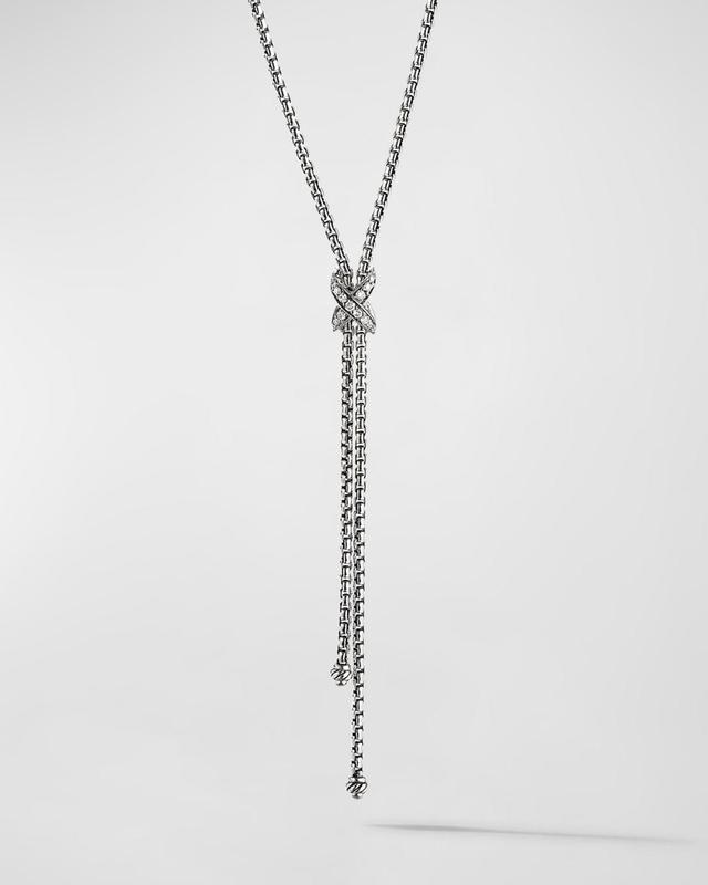 Womens Petite X Lariat Y Necklace With Pav Diamonds Product Image