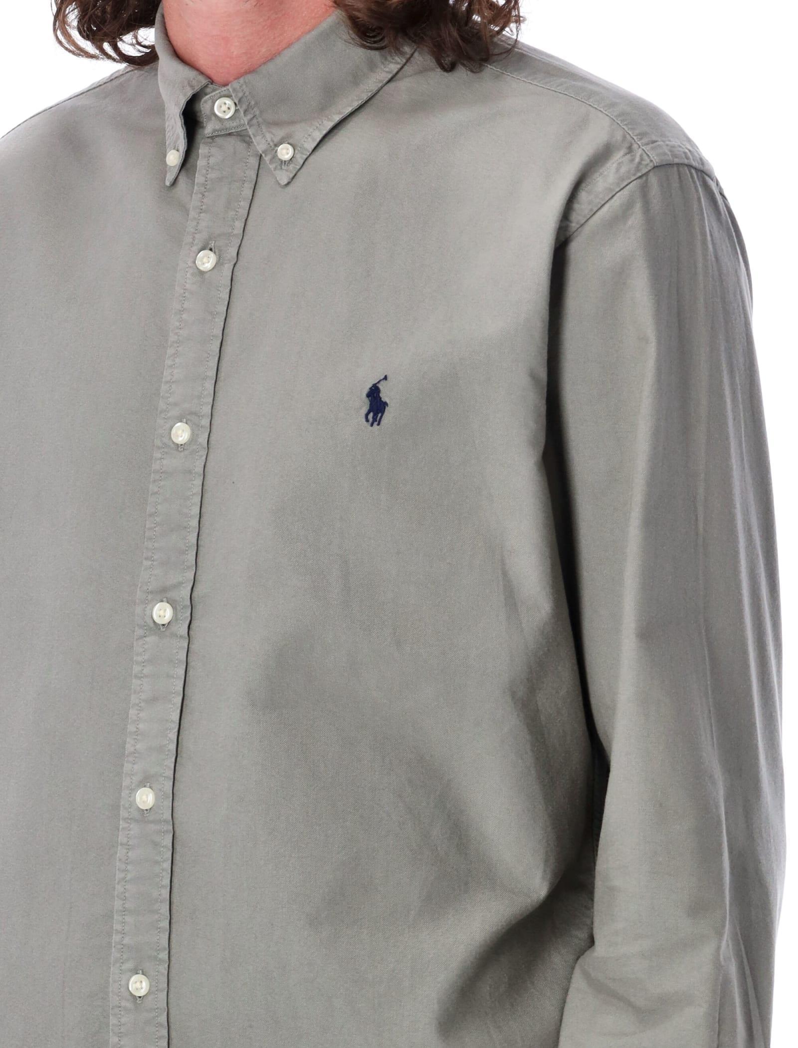 POLO RALPH LAUREN Long-sleeve Shirt In Grey Product Image