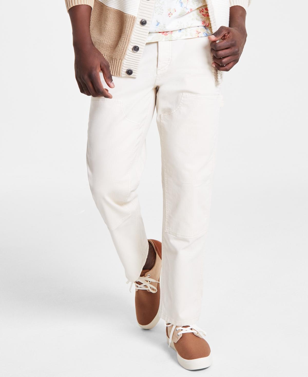 Sun + Stone Mens Straight-Fit Workwear Tapered Carpenter Pants, Created for Macys Product Image