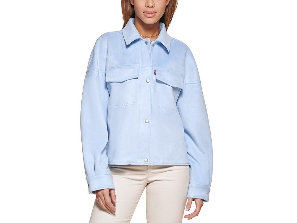 Levi's(r) Soft Faux Suede Shacket (Dusty ) Women's Jacket Product Image