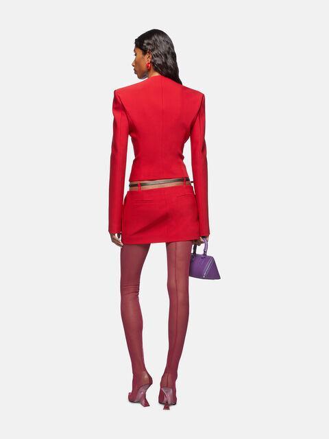 Vibrant red mini skirt Product Image