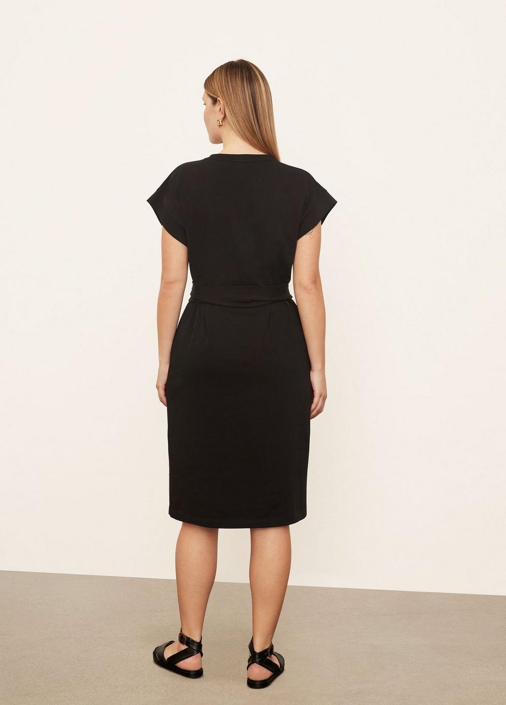 Short Sleeve Tie-Waist Dress Product Image