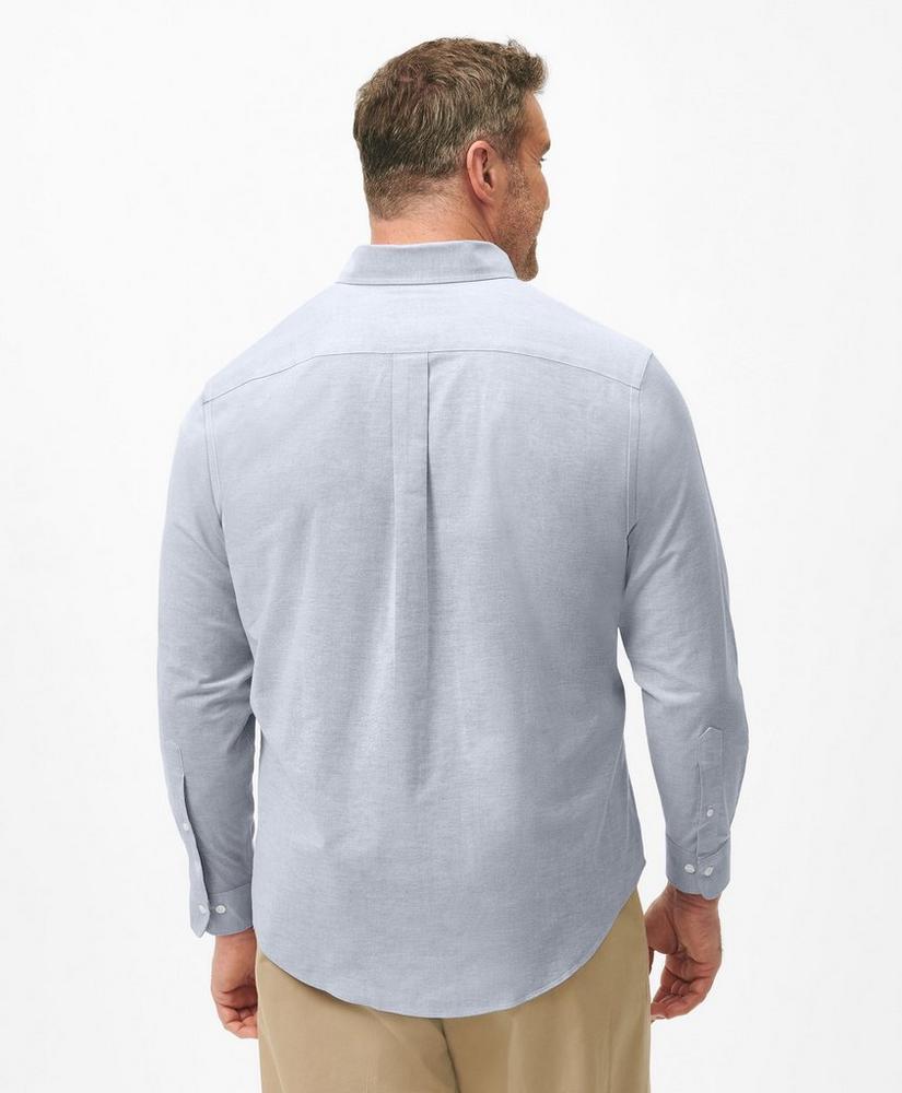 Big & Tall Stretch Cotton Non-Iron Oxford Polo Button Down Collar, Shirt Product Image