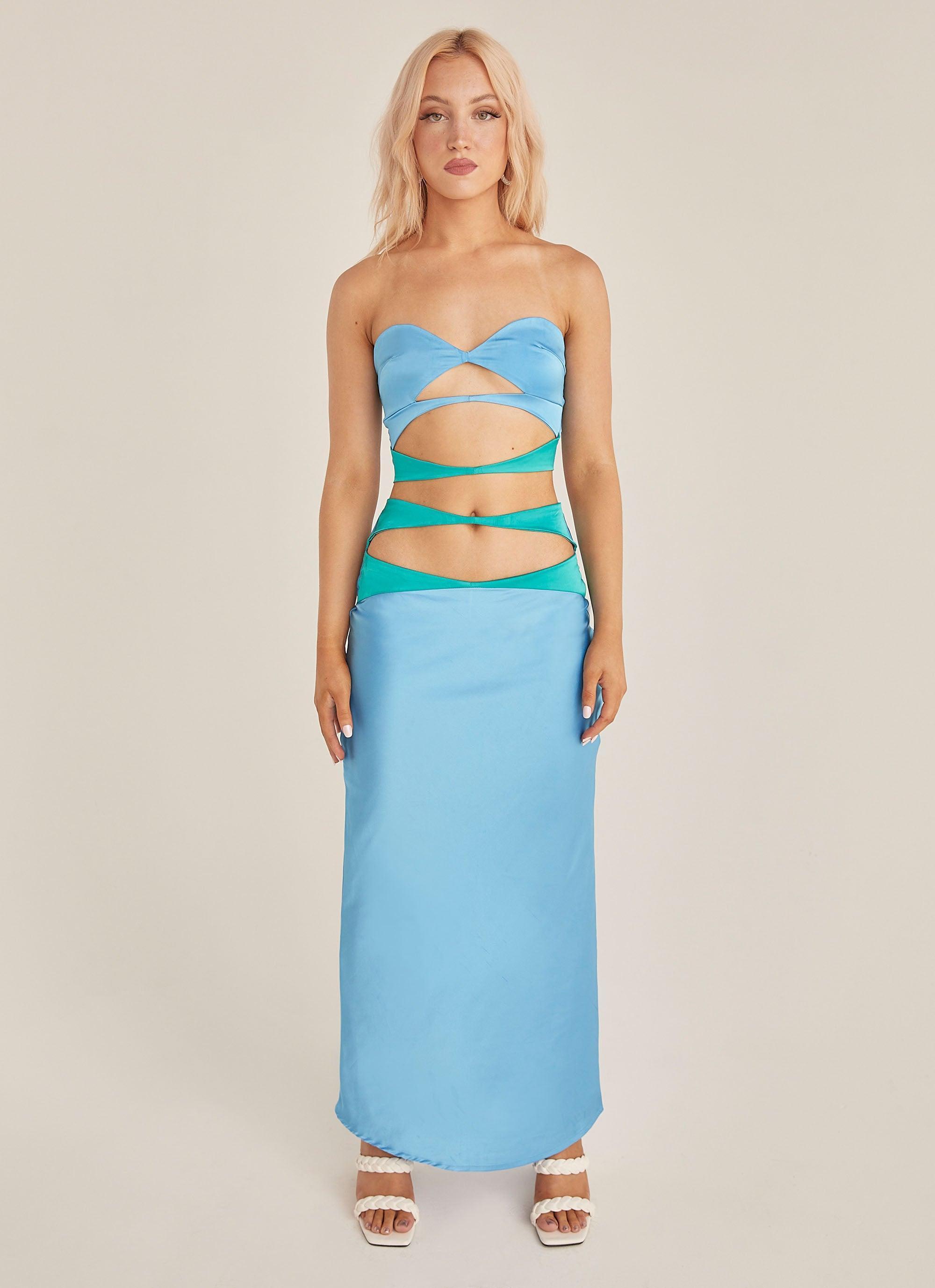 Mondello Maxi Skirt - Azure Product Image