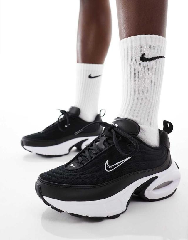 Nike Air Max Portal sneakers in black and white Product Image