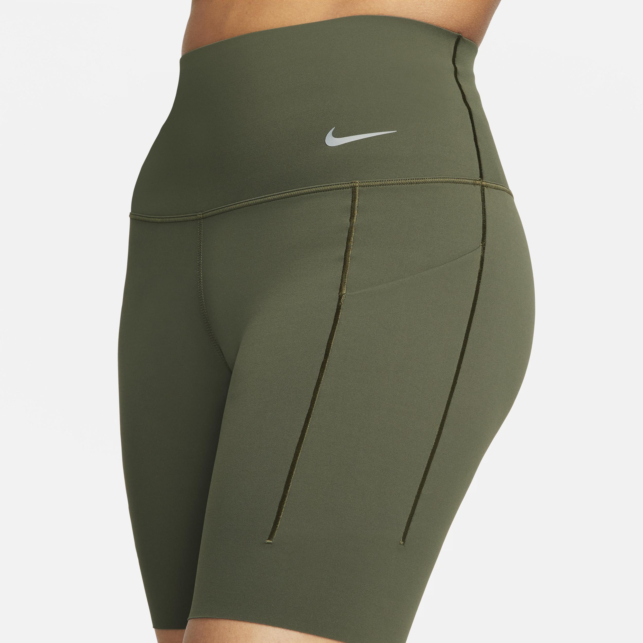 Nike Women's Universa Medium-Support High-Waisted 8" Biker Shorts with Pockets Product Image