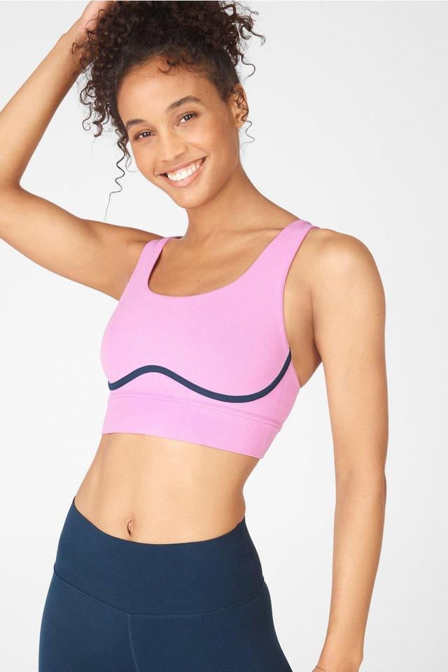 Fabletics Freya SculptKnit Sports Bra Womens purple Size XS Product Image