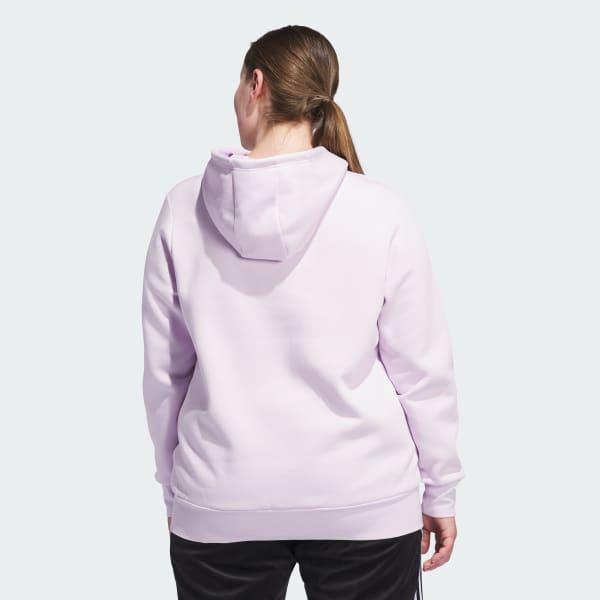 Holiday Graphic 3-Stripes Oversized Hoodie (Plus Size) Product Image