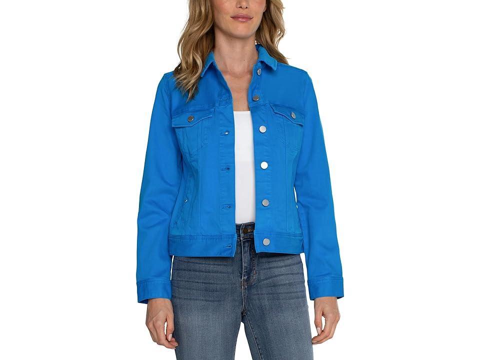 Liverpool Los Angeles Classic Jean Jacket (Diva ) Women's Coat Product Image