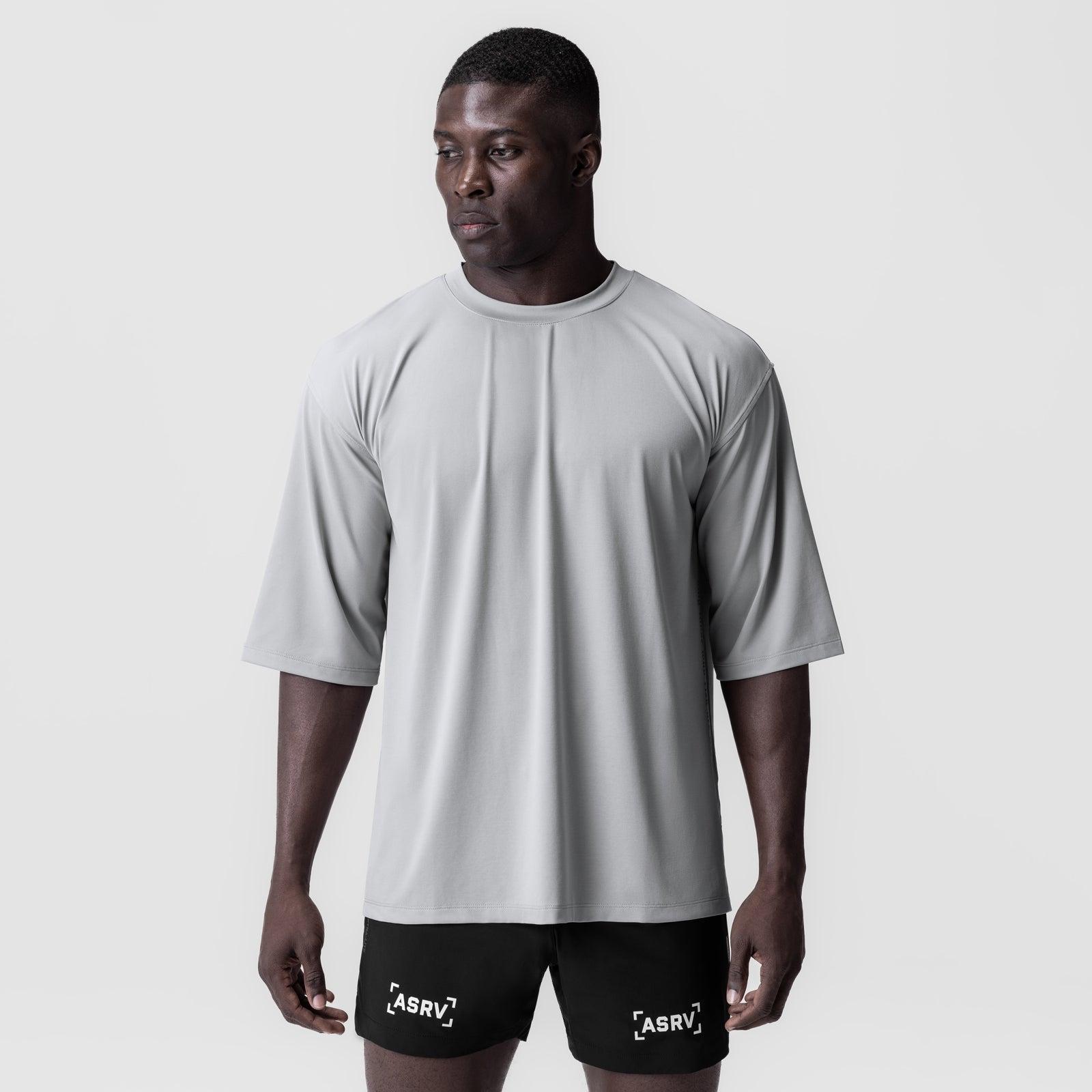 0841. 3D-Lite® 2.0 Lycra® 3/4-Sleeve Oversized Tee - Slate Grey "OTWR" Product Image