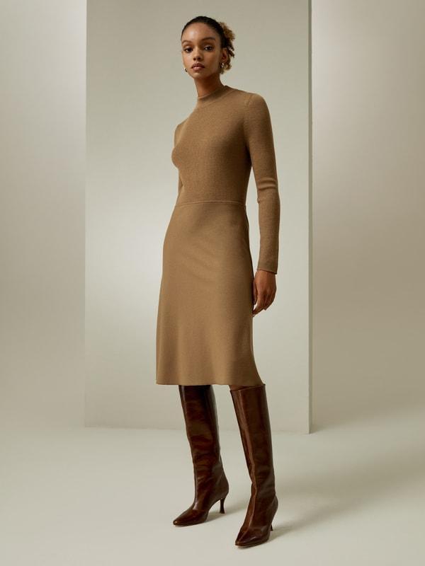 Slim Fit Wool Dress Product Image