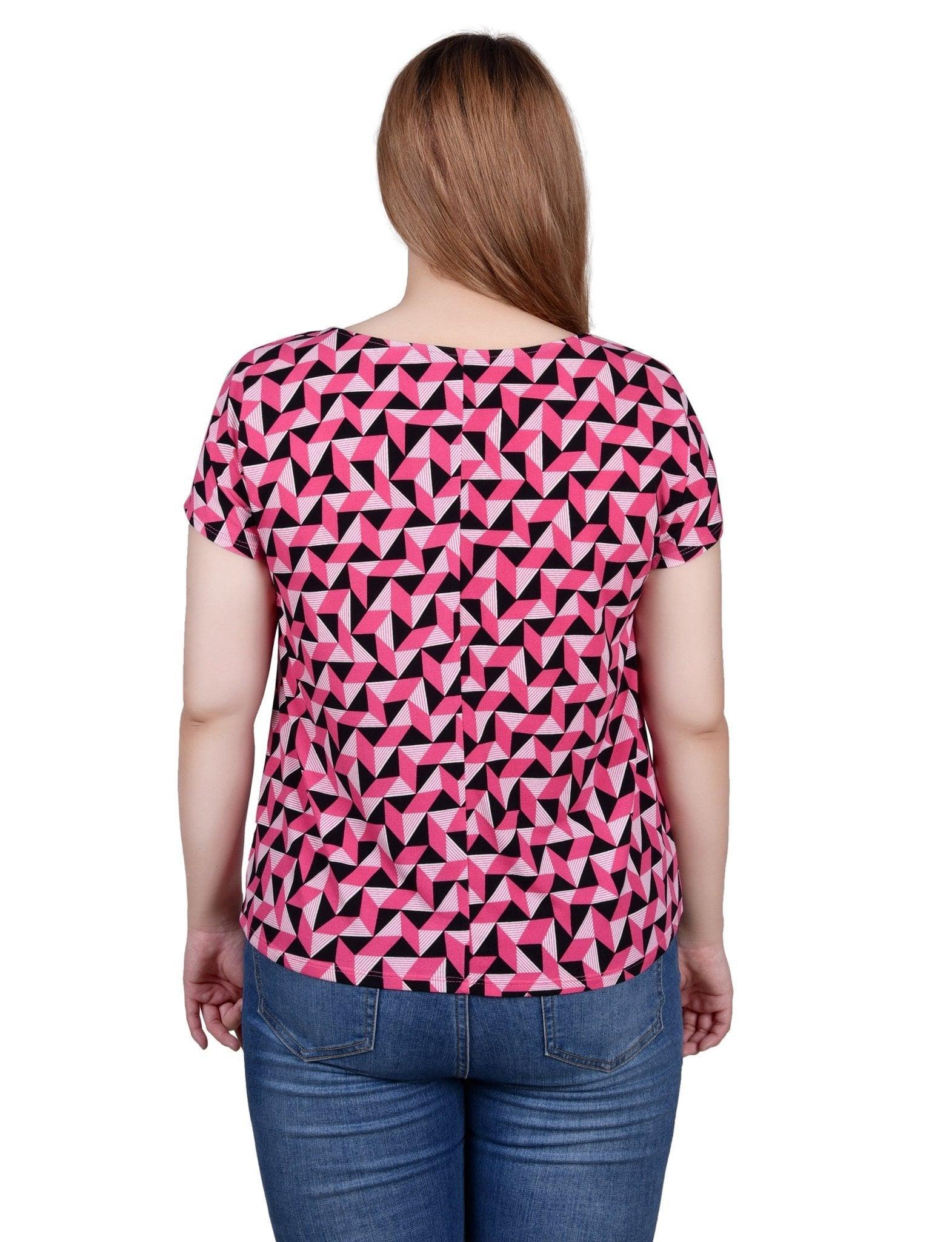 NY Collection Short Sleeve Extended Sleeve Tunic Top Product Image