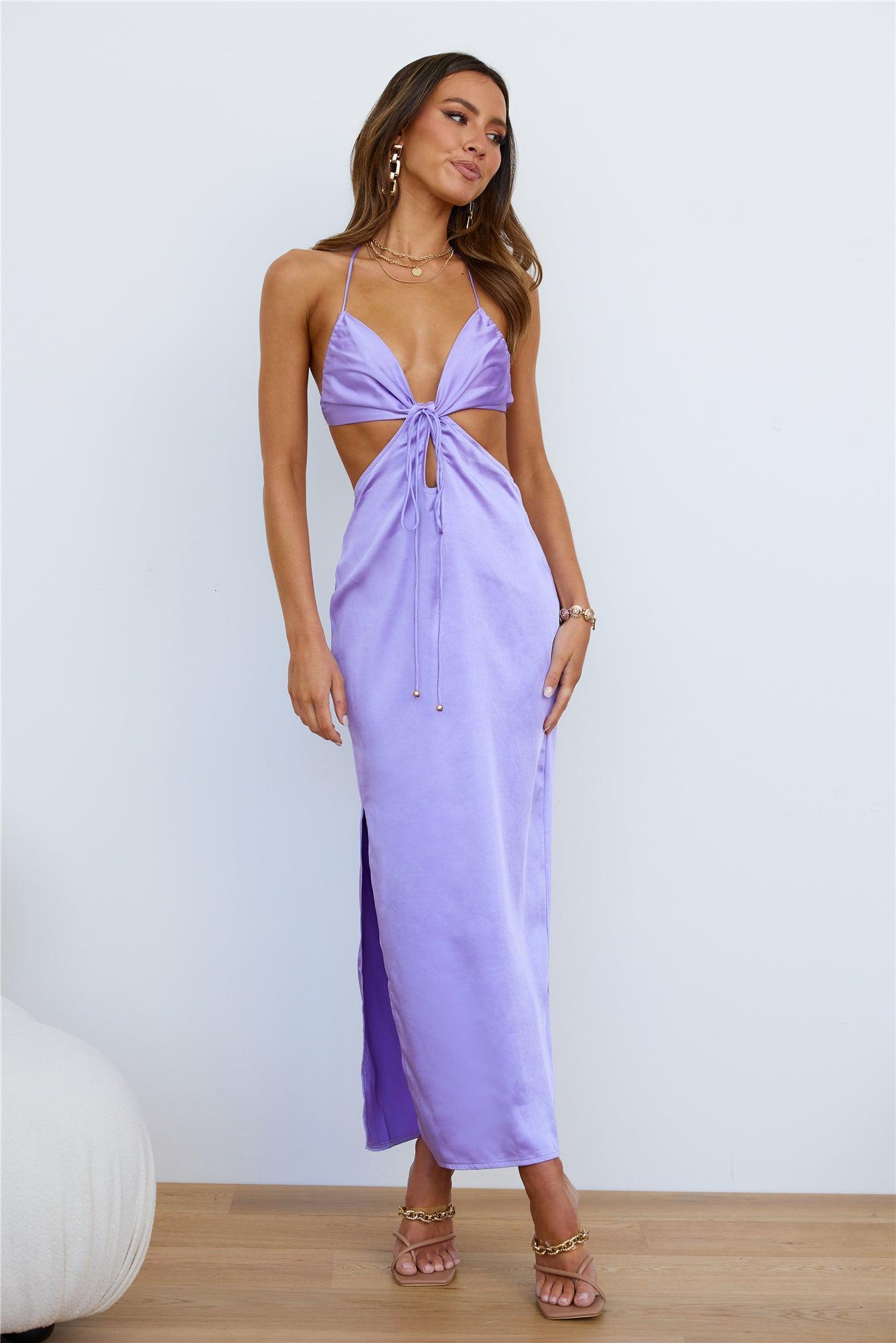 In Control Maxi Dress Lilac Product Image