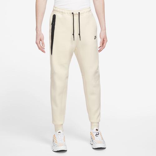 Nike Mens Nike Tech Fleece Joggers - Mens Coconut Milk/Black Product Image