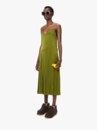 RIBBON PANEL DRESS in green | JW Anderson US  Product Image