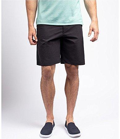 TravisMathew Beck Tic Weave Performance Stretch 9.5 Inseam Shorts Product Image