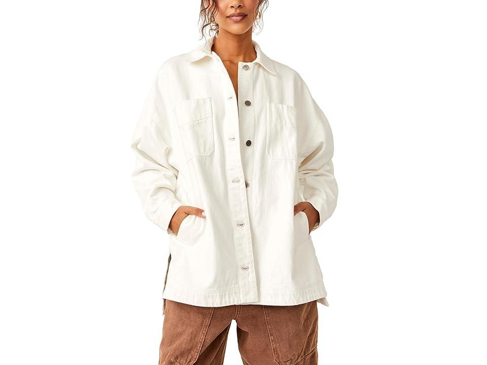 x We The Free Madison City Twill Jacket In Optic White Product Image