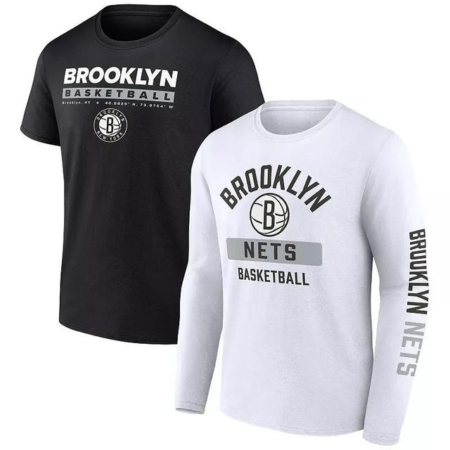 Mens Fanatics Branded /White Brooklyn Nets Two-Pack Just Net Combo Set Product Image