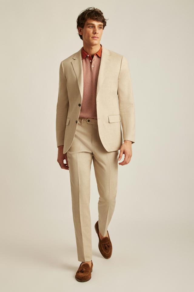 Italian Stretch Linen Suit Jacket Product Image