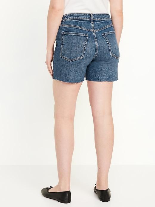 High-Waisted OG Jean Shorts -- 5-inch inseam Product Image