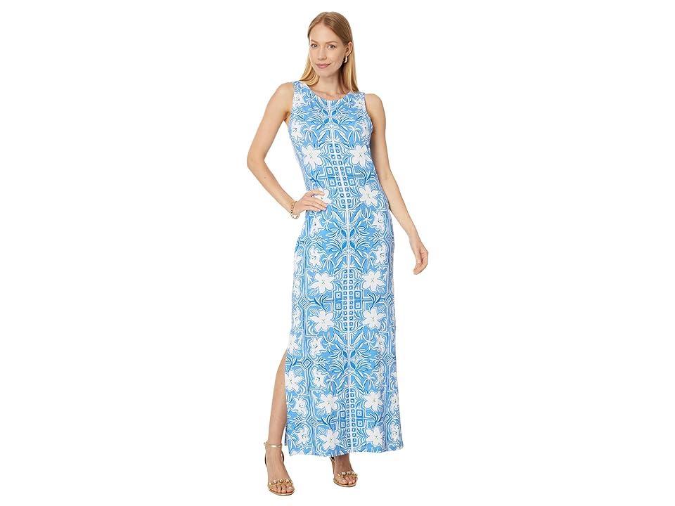 Lilly Pulitzer Noelle Maxi Dress (Lunar My Flutter Half Engineered) Women's Dress Product Image