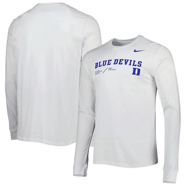 Mens Nike Duke Blue Devils Team Practice Performance Long Sleeve T-Shirt Product Image