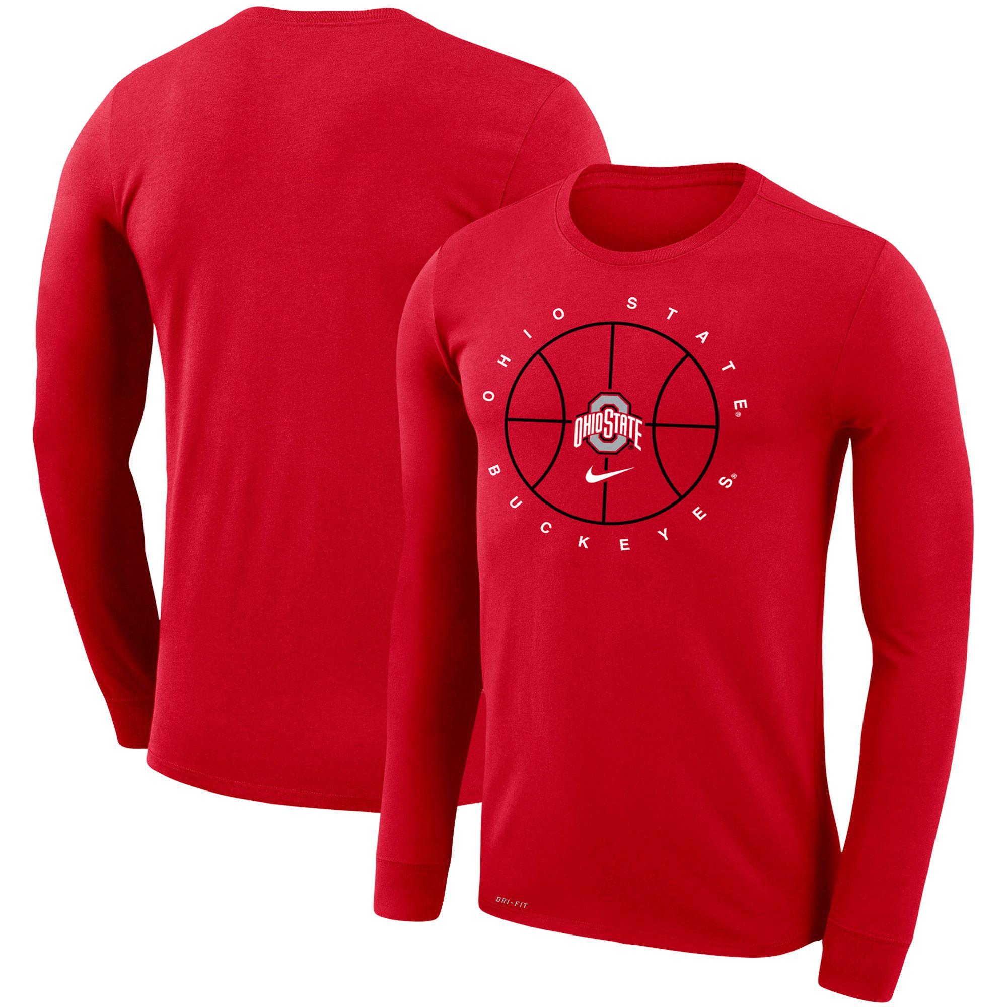 Mens Nike Red Gonzaga Bulldogs Basketball Icon Legend Performance Long Sleeve T-Shirt Product Image