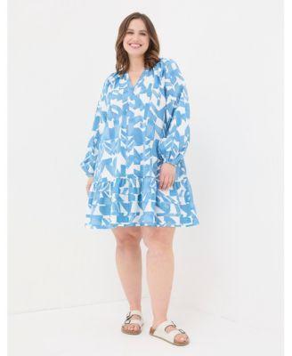 Plus Size Amy Med Geo Dress Product Image